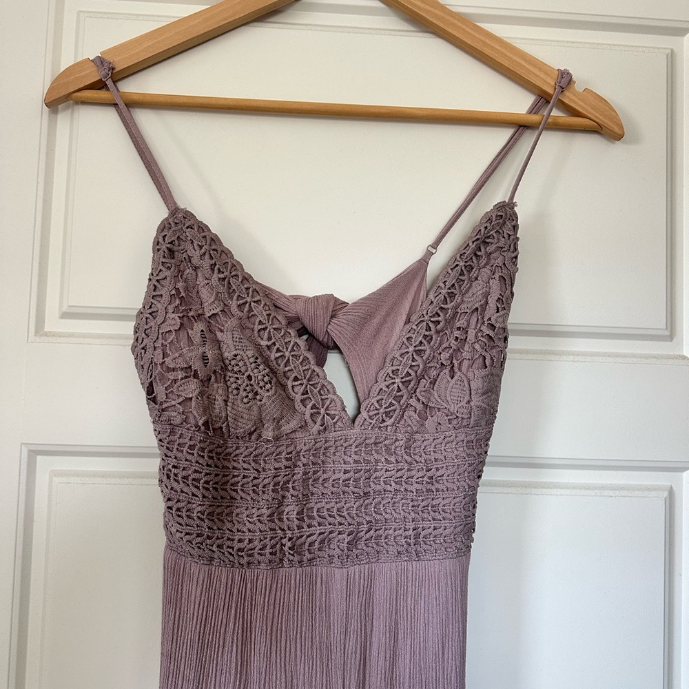 ILLA ILLA Mauve Lace Jumpsuit